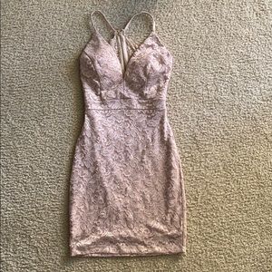 Tan homecoming dress